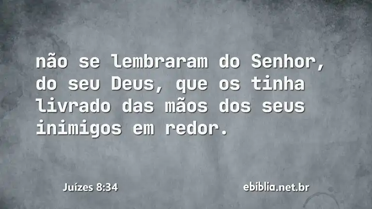 Juízes 8:34