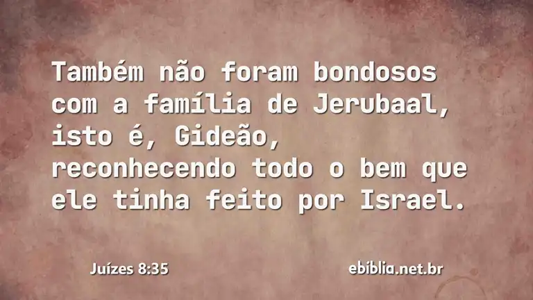 Juízes 8:35