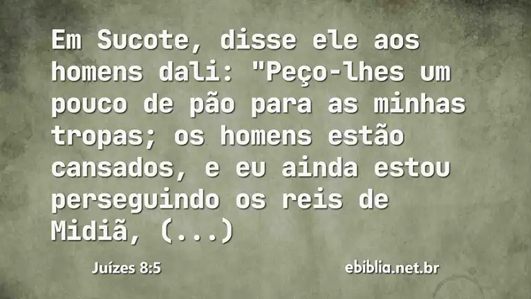 Juízes 8:5