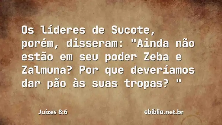 Juízes 8:6