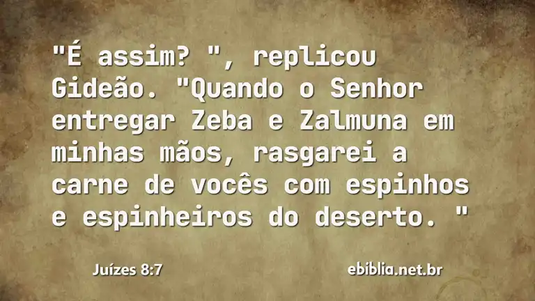 Juízes 8:7