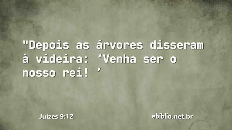 Juízes 9:12