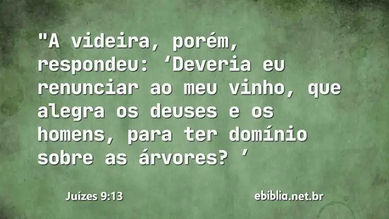 Juízes 9:13