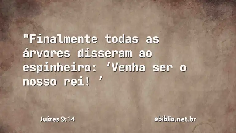 Juízes 9:14