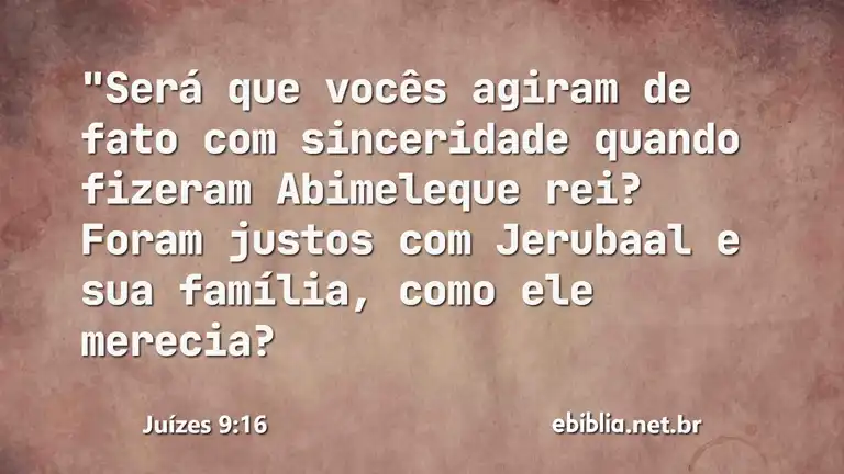 Juízes 9:16