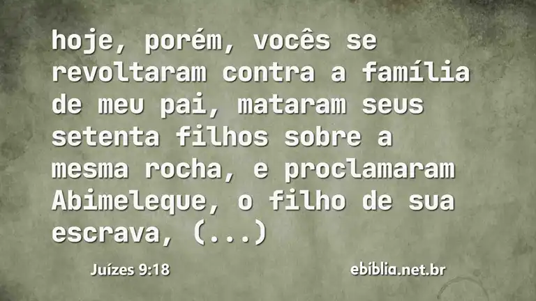 Juízes 9:18