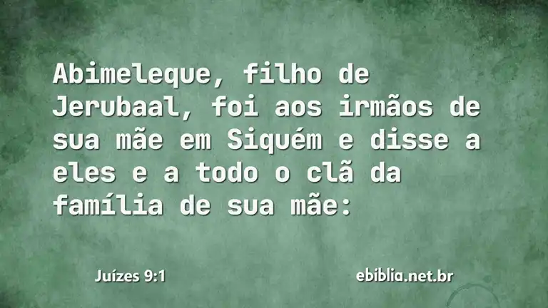 Juízes 9:1