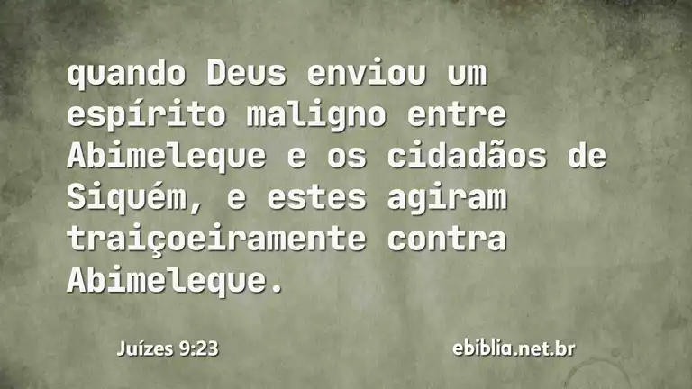 Juízes 9:23