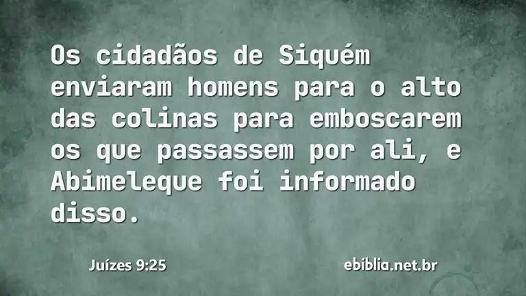 Juízes 9:25