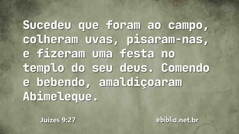 Juízes 9:27