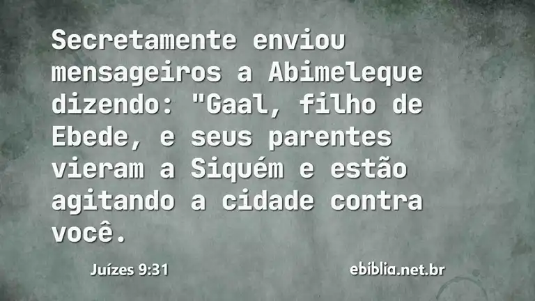 Juízes 9:31