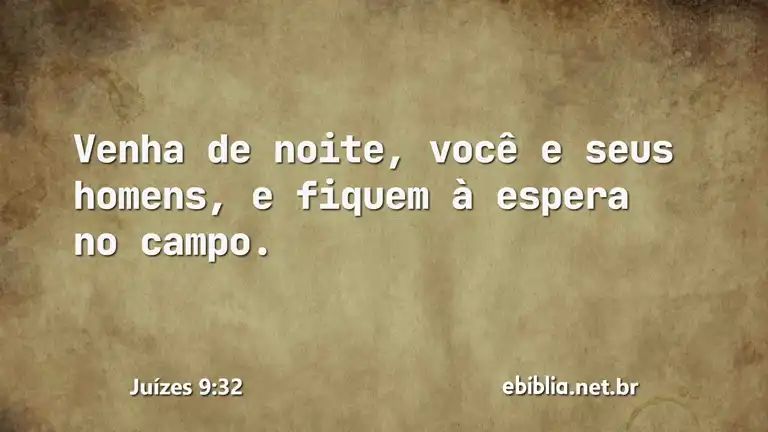 Juízes 9:32