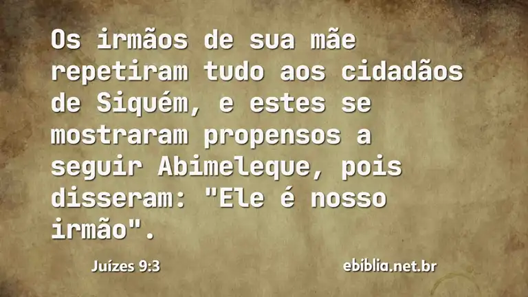 Juízes 9:3