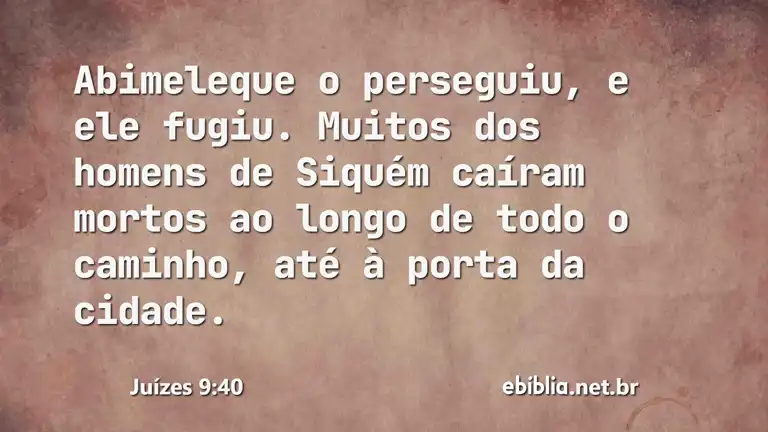 Juízes 9:40