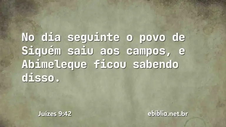 Juízes 9:42