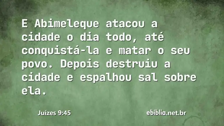 Juízes 9:45