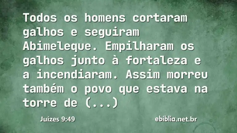 Juízes 9:49