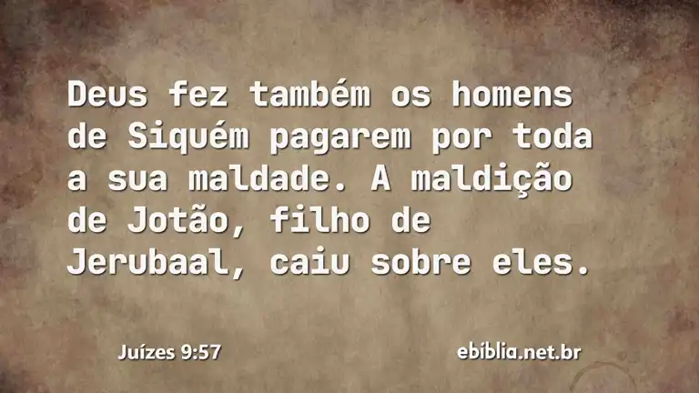 Juízes 9:57