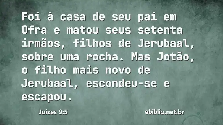 Juízes 9:5