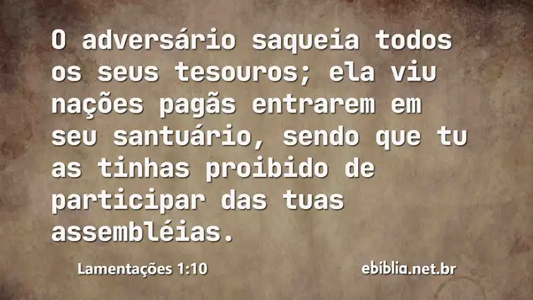 Lamentações 1:10