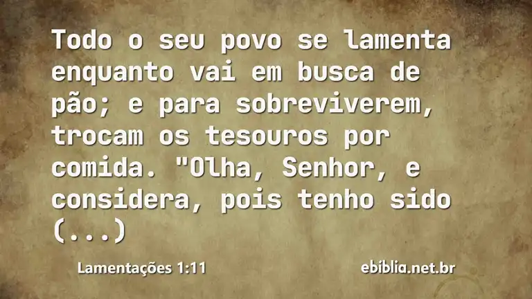 Lamentações 1:11