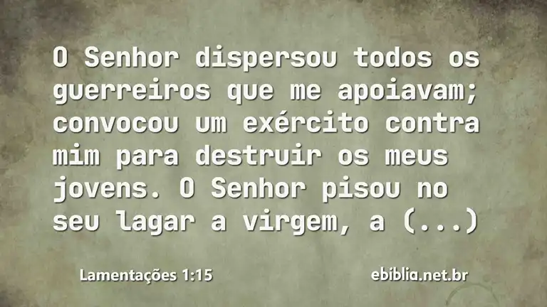 Lamentações 1:15