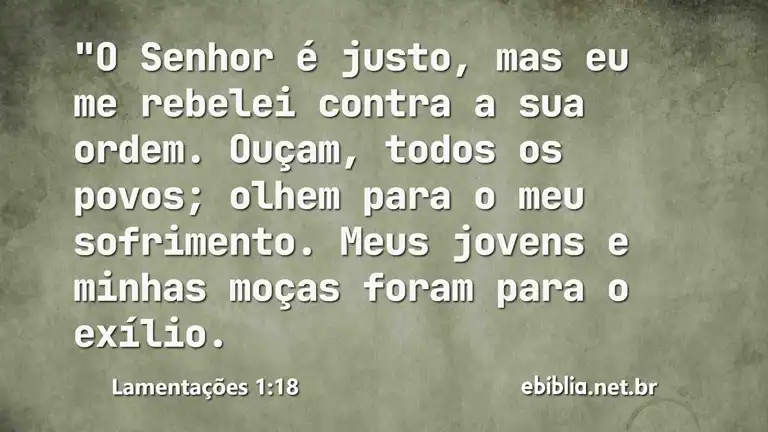 Lamentações 1:18