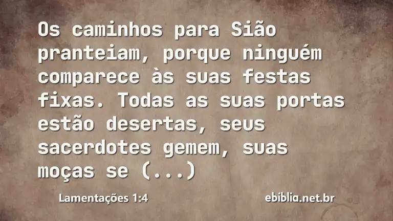 Lamentações 1:4