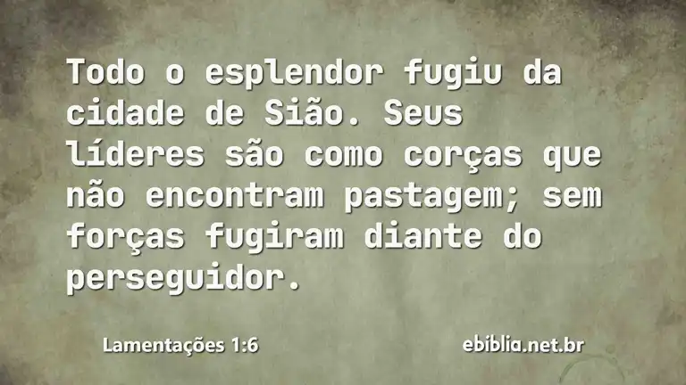 Lamentações 1:6