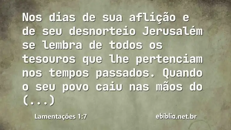 Lamentações 1:7