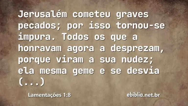 Lamentações 1:8