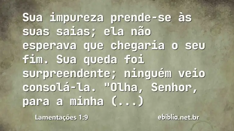 Lamentações 1:9