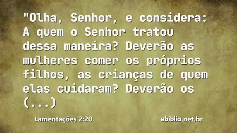 Lamentações 2:20