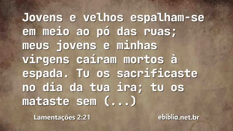 Lamentações 2:21