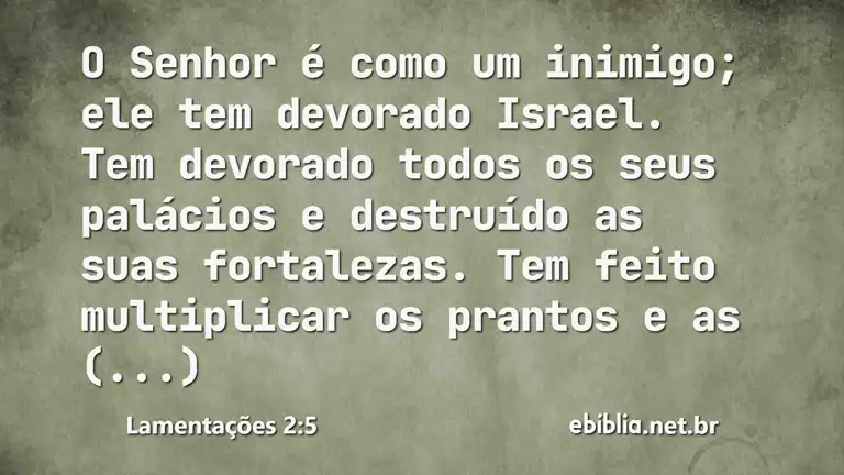 Lamentações 2:5