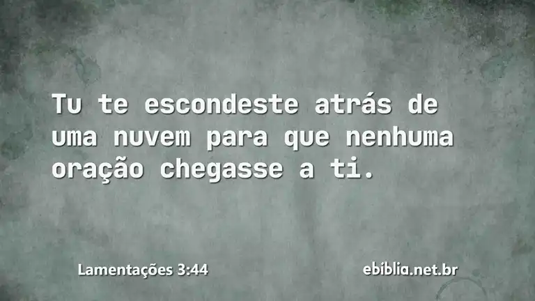 Lamentações 3:44