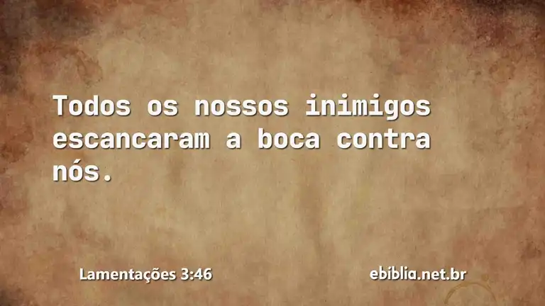 Lamentações 3:46