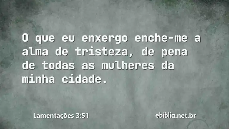 Lamentações 3:51