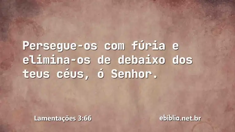 Lamentações 3:66