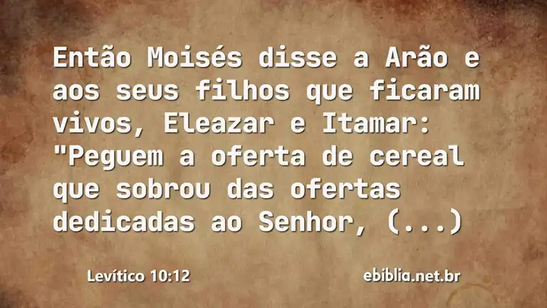 Levítico 10:12