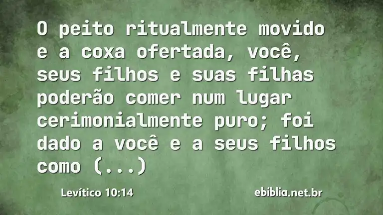 Levítico 10:14