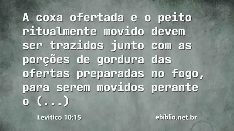 Levítico 10:15