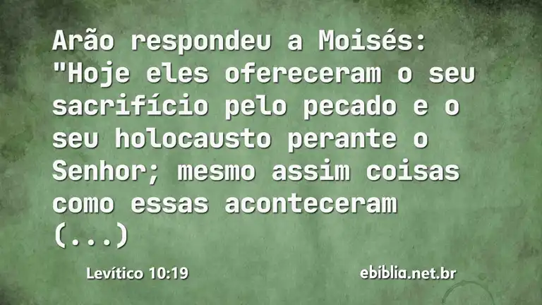 Levítico 10:19