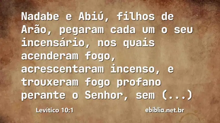 Levítico 10:1