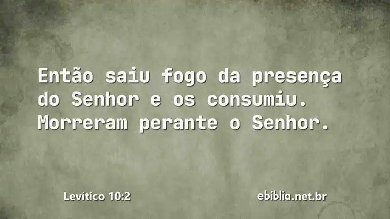 Levítico 10:2