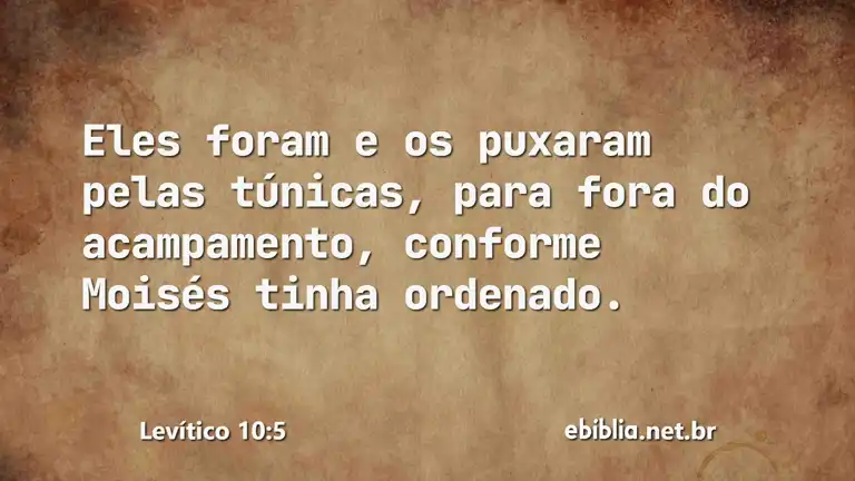 Levítico 10:5