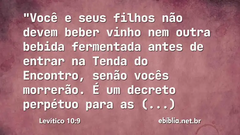 Levítico 10:9