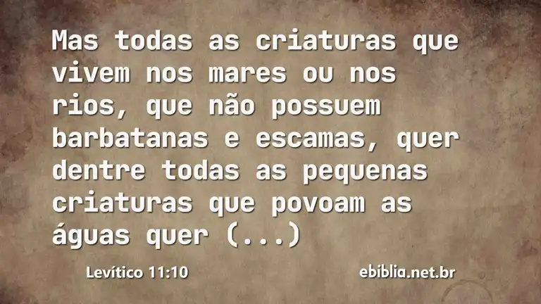 Levítico 11:10