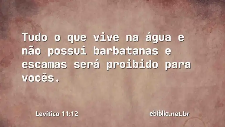 Levítico 11:12