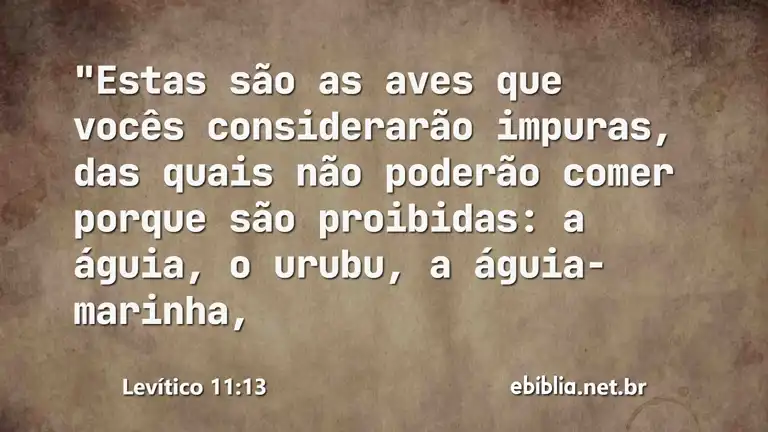 Levítico 11:13